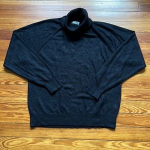 Black Turtleneck Cashmere Sweater
